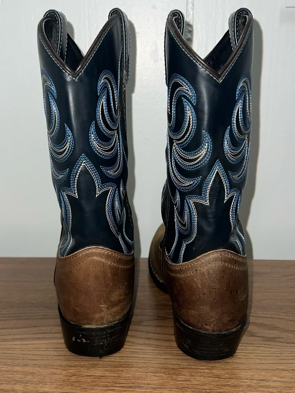 Cody James Boys Holt Two-Tone Embroidered Western Cowboy Boots Size 5